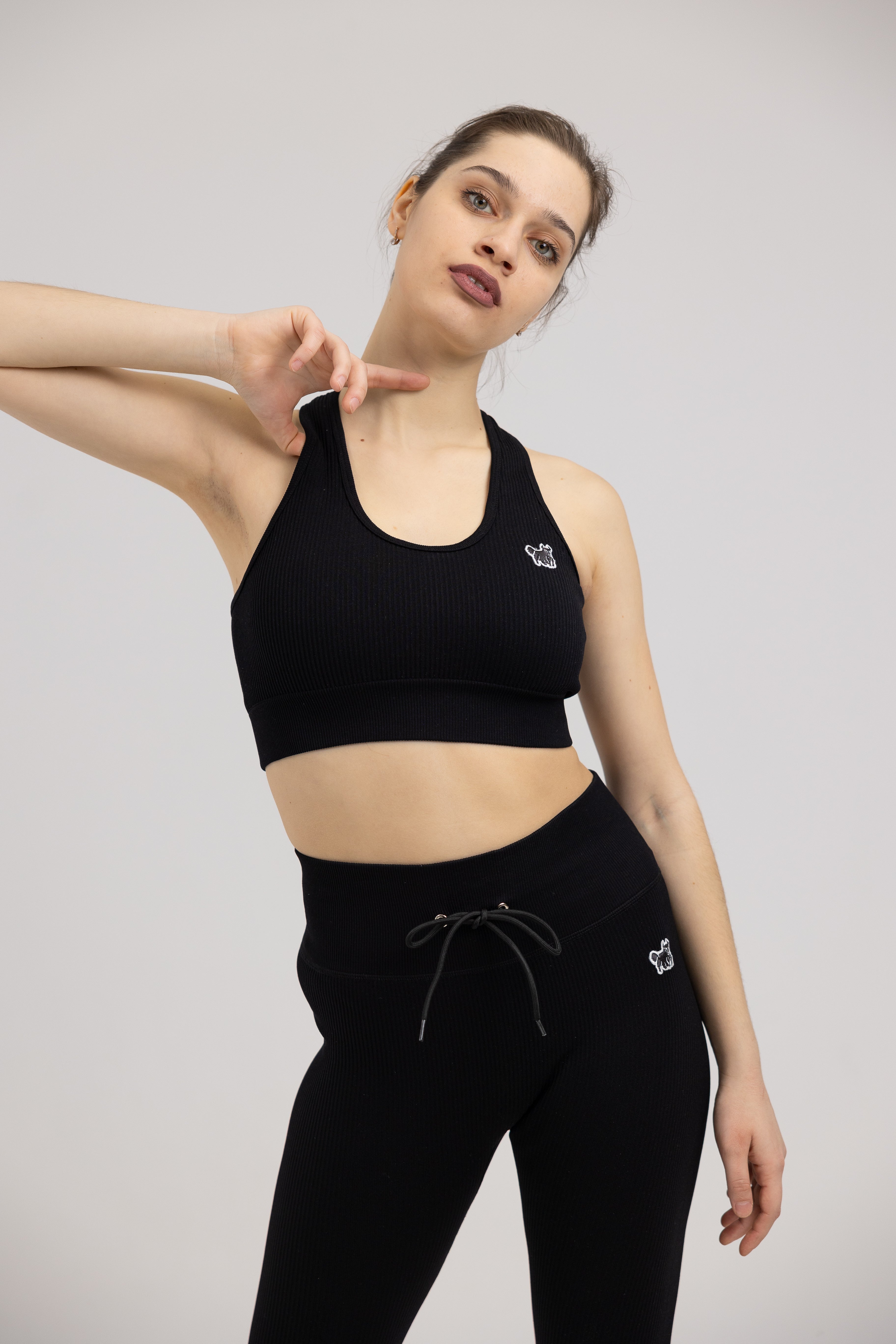 When Style Meets Sweat — YAKWARY Ribbed Wave Sports Bra