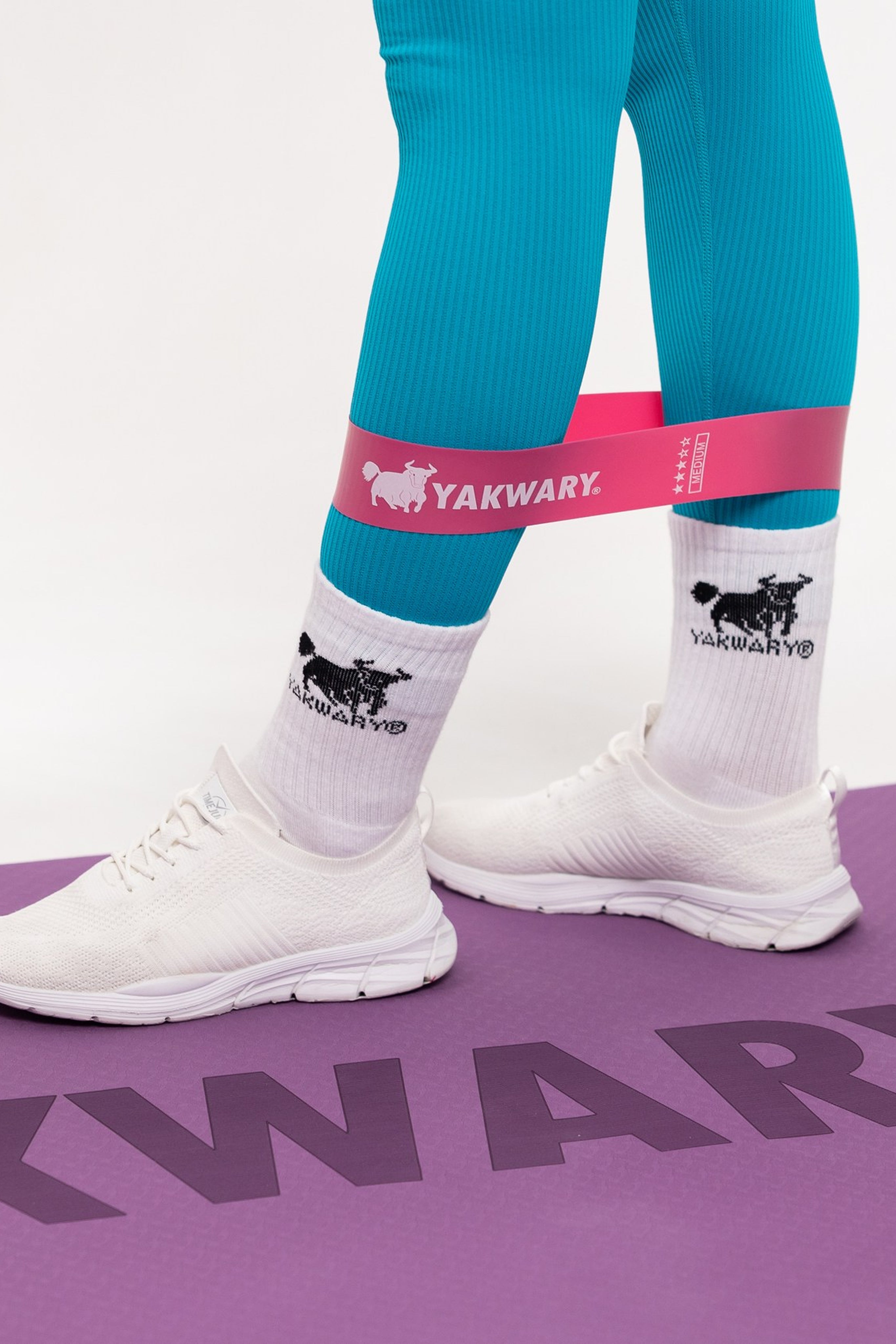 YAKWARY SUPER ELASTIC BOOTY BANDS / 5 FITNESS BANDS IN VARIOUS STRENGTHS