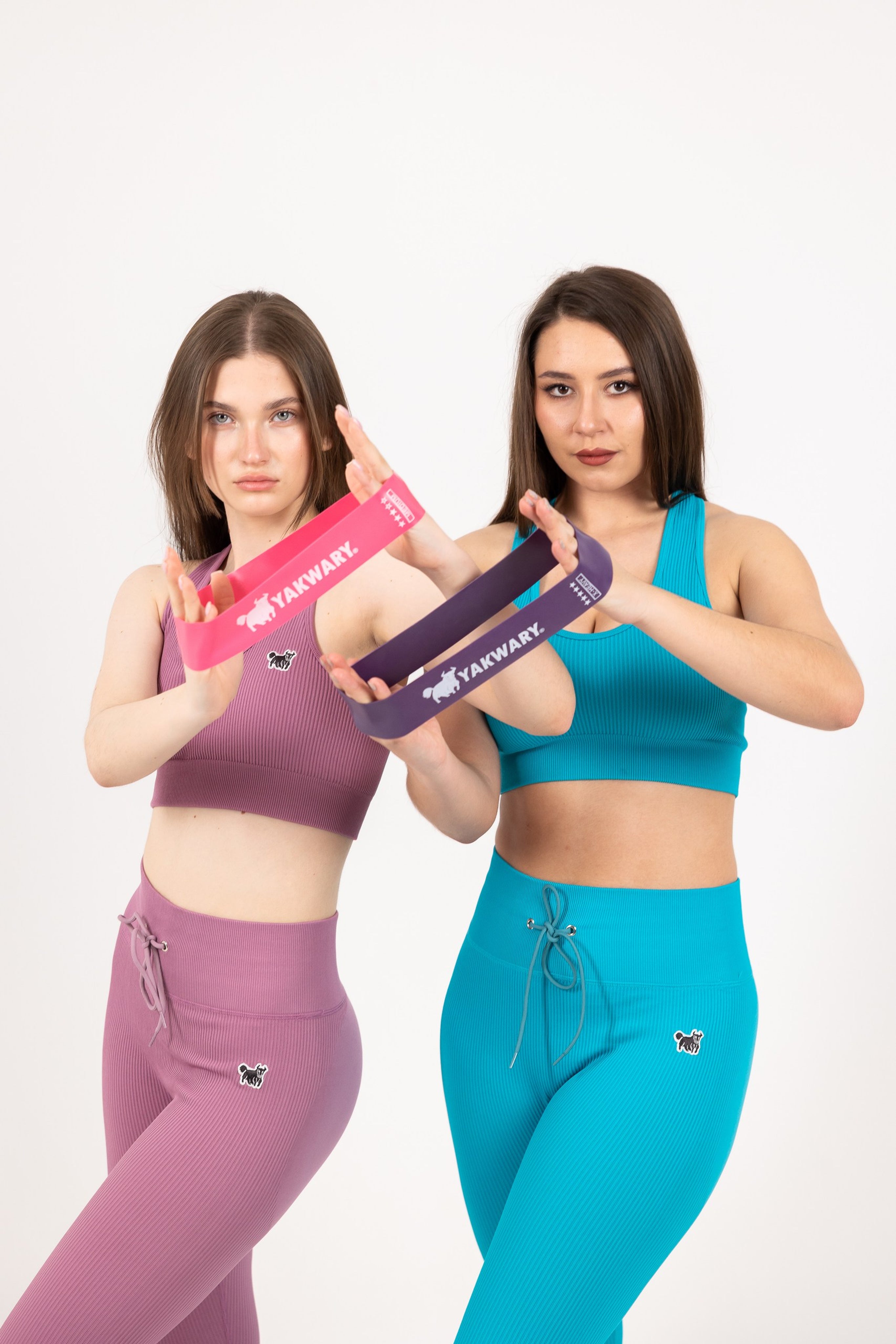 YAKWARY SUPER ELASTIC BOOTY BANDS / 5 FITNESS BANDS IN VARIOUS STRENGTHS