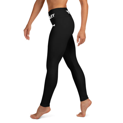 YAKWARY Black Yoga Leggings With Pocket