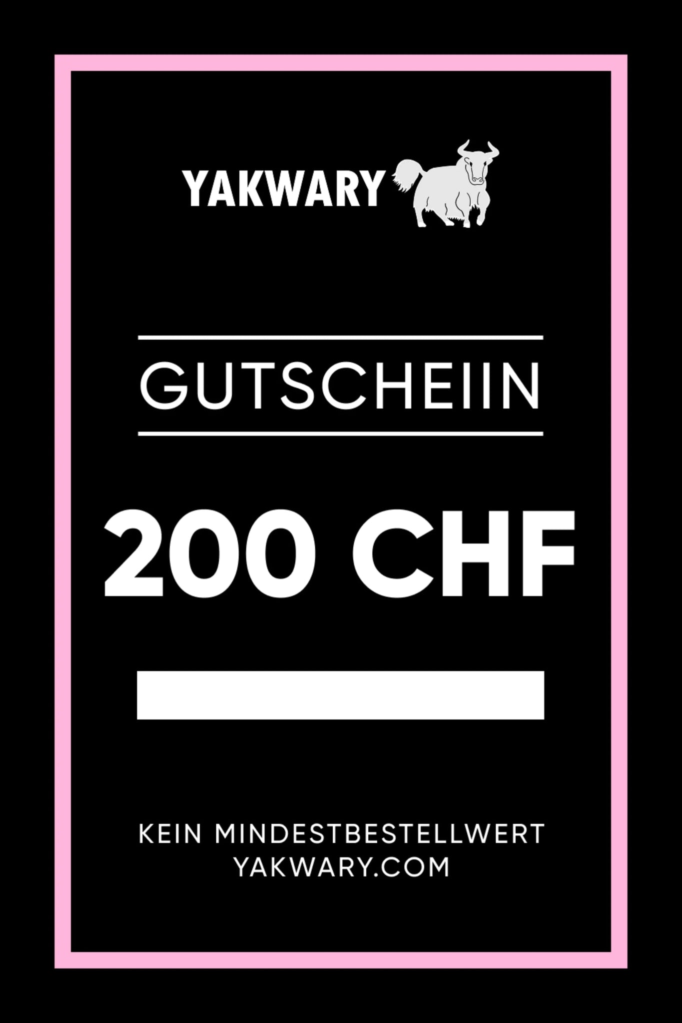 GUTSCHEIN als EMAIL/per Post - YAKWARY®