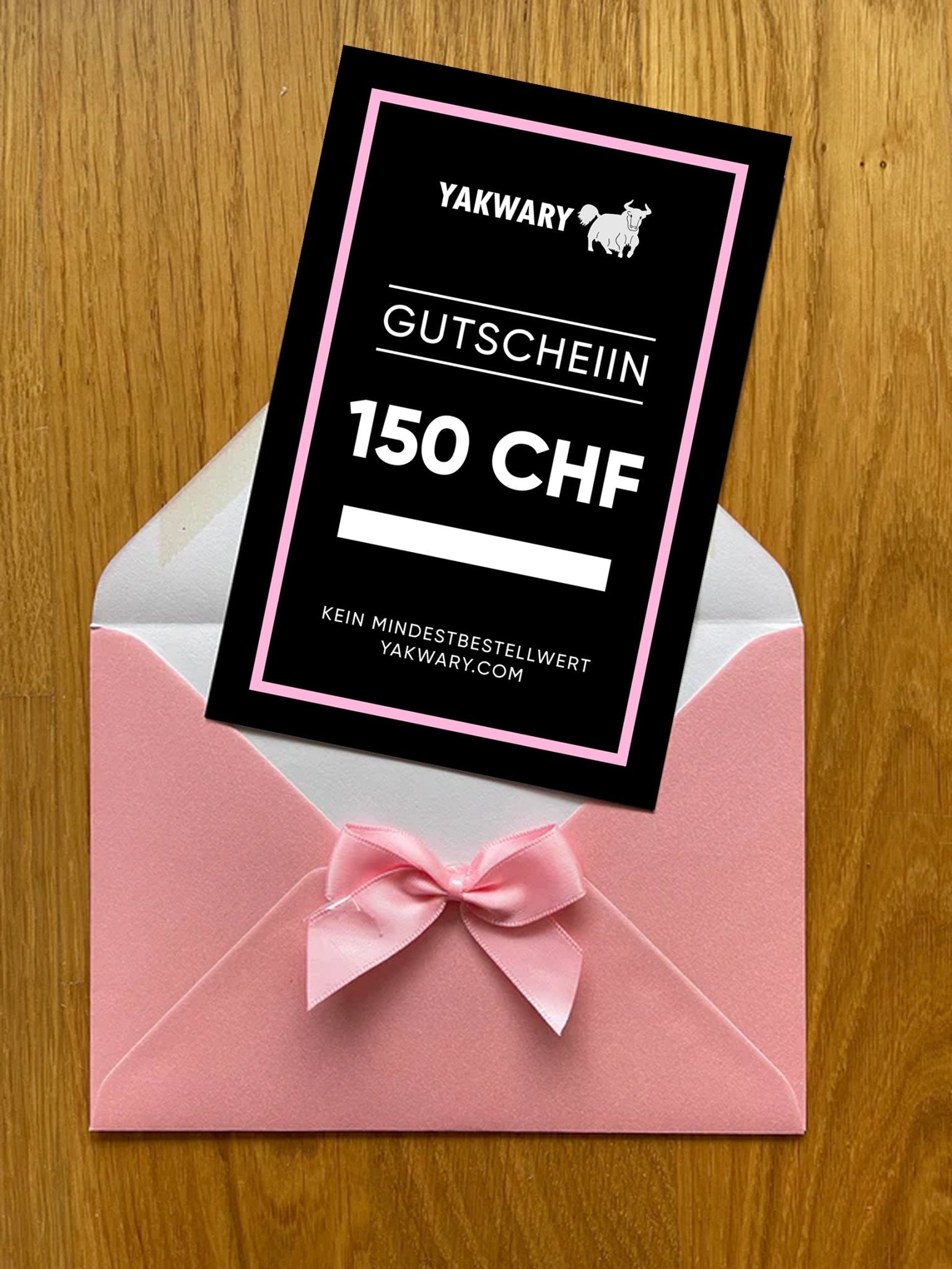 GUTSCHEIN als EMAIL/per Post - YAKWARY®