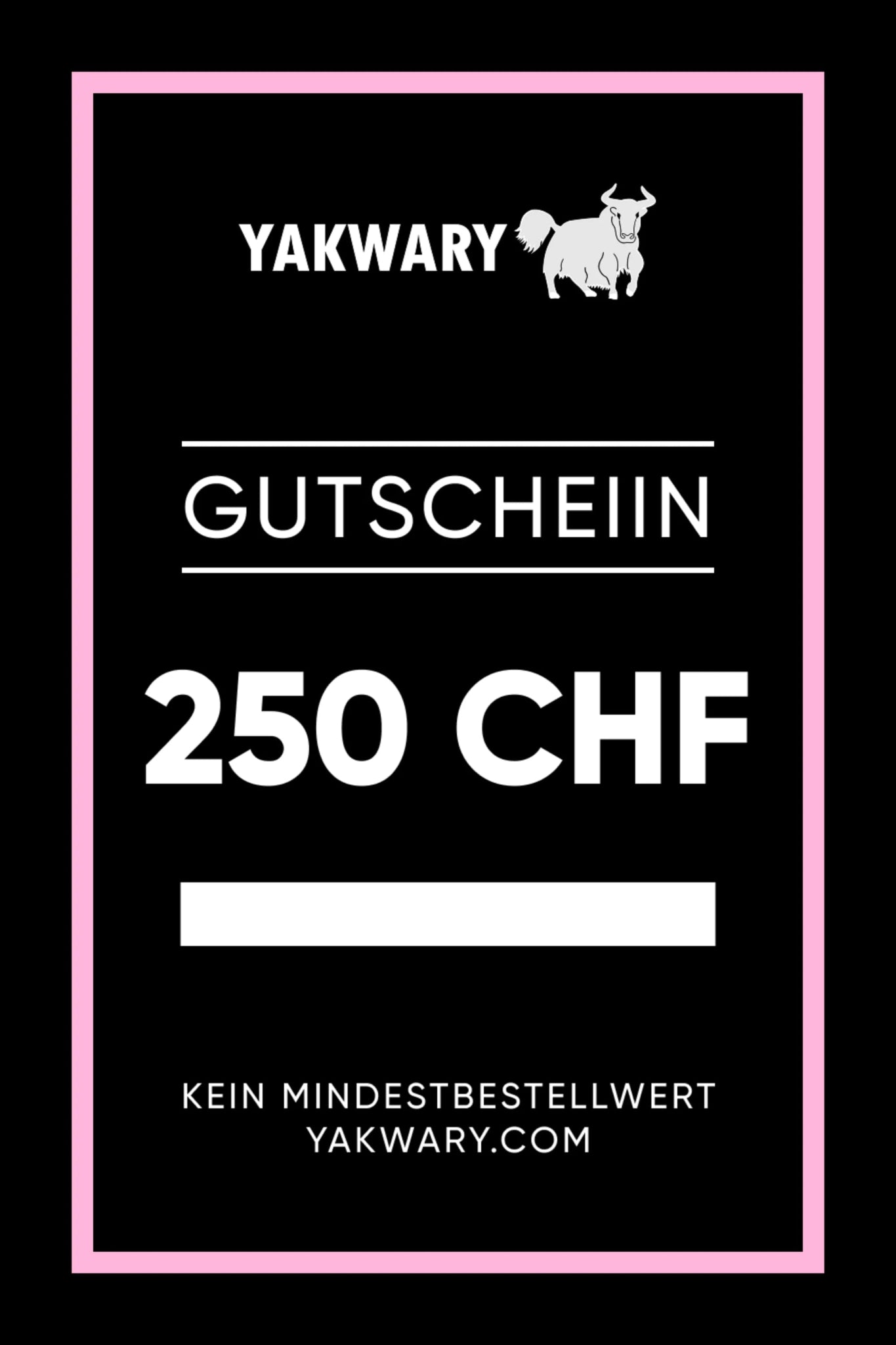 GUTSCHEIN als EMAIL/per Post - YAKWARY®