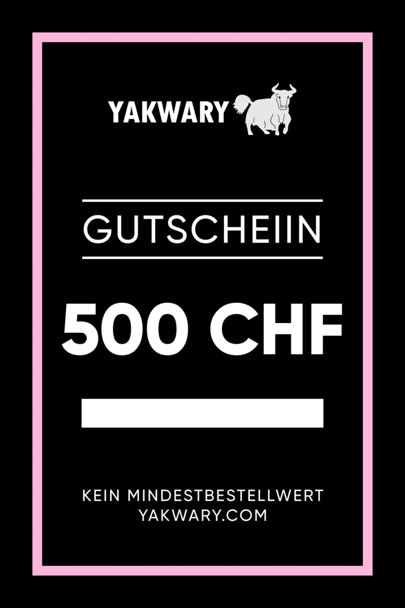 GUTSCHEIN als EMAIL/per Post - YAKWARY®