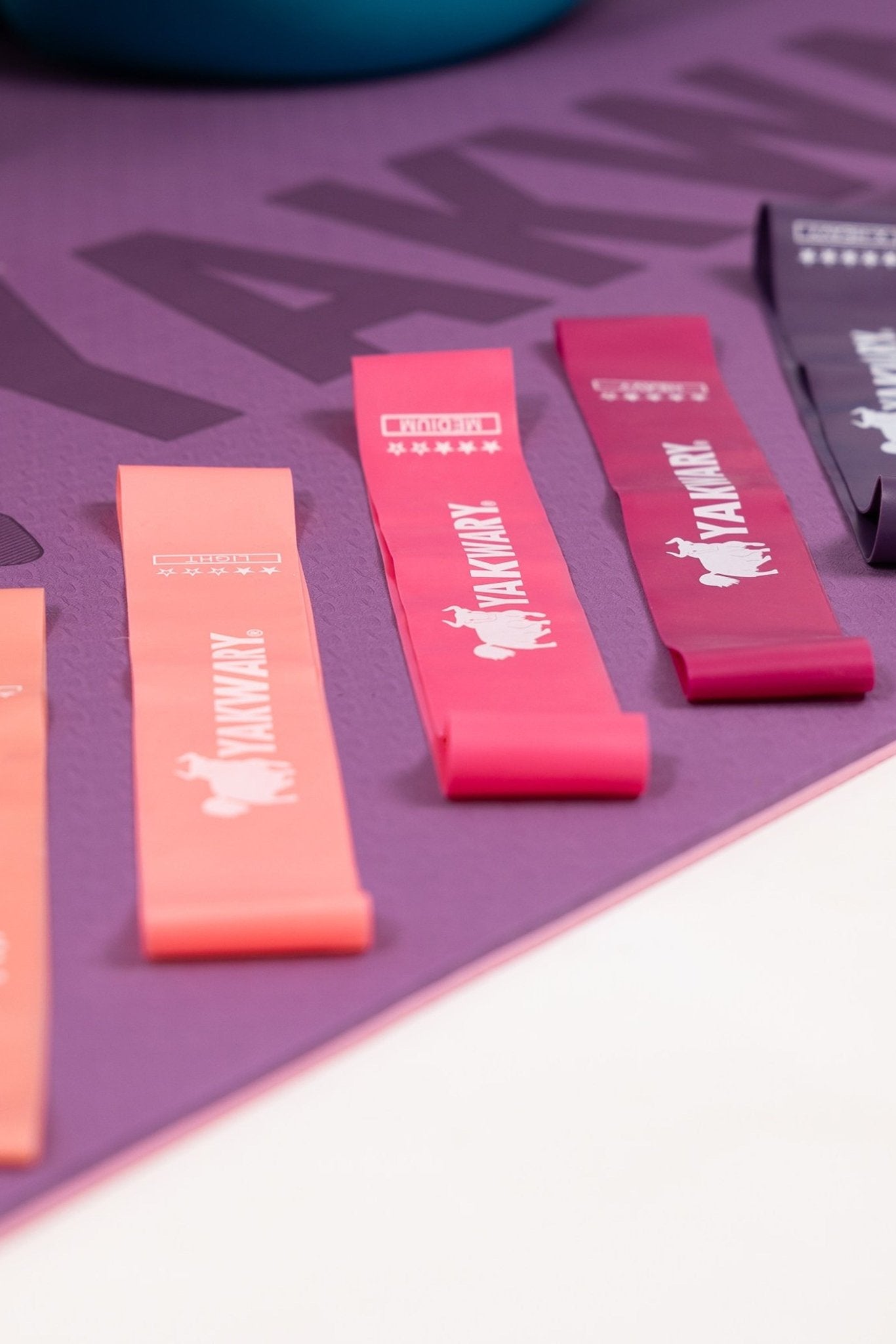 YAKWARY SUPER ELASTIC BOOTY BANDS / 5 FITNESS BANDS IN VARIOUS STRENGTHS - YAKWARY®
