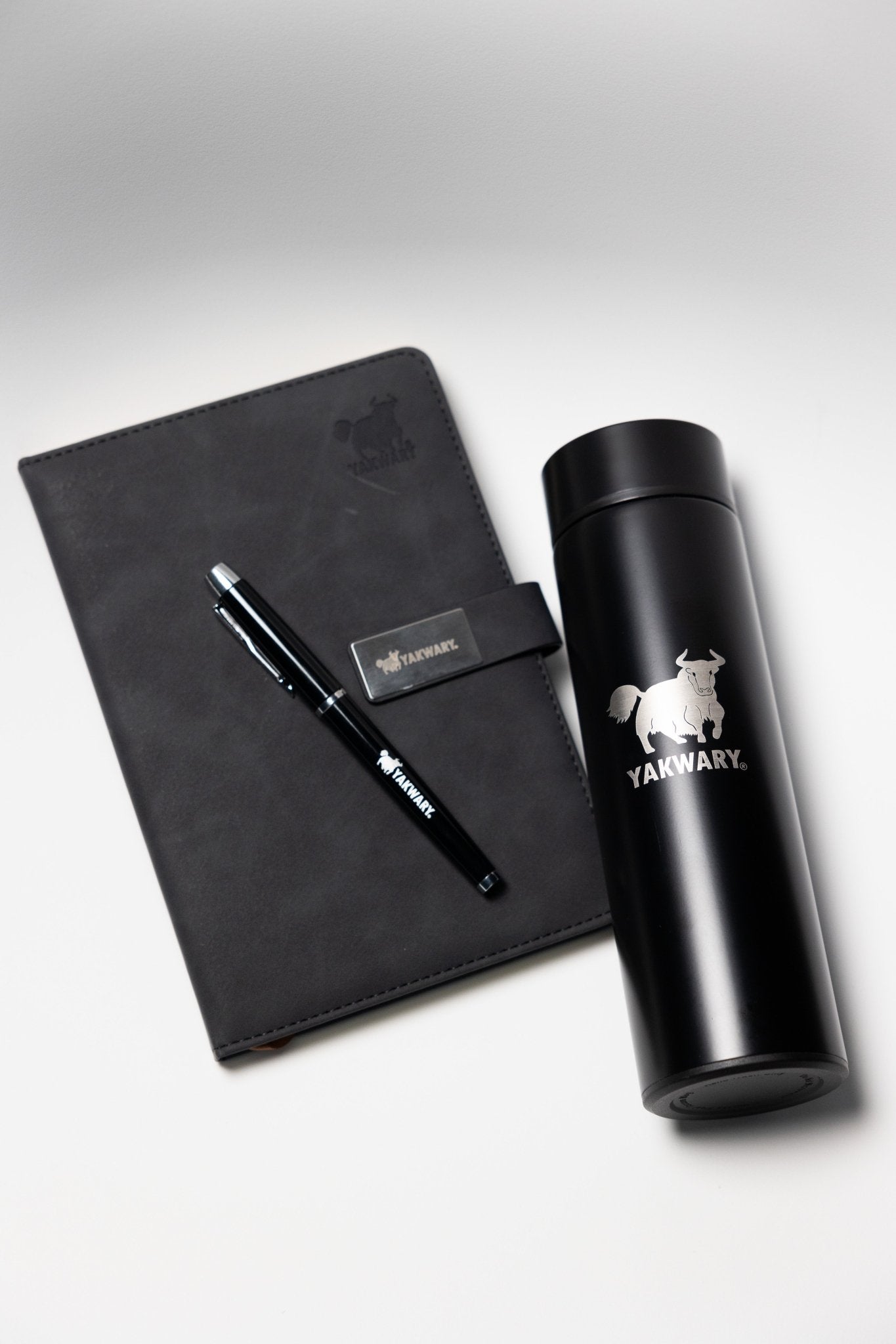 YAKWARY SUPER SOFT NOTEPAD WITH BALLPOINT PEN WITH GRATIS THERMO - FLASCHE - YAKWARY®