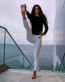 YAKWARY Women White Leggings