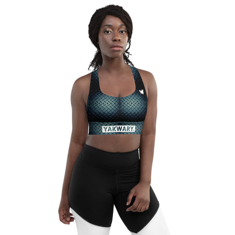 YAKWARY Women Longline Sports Bra #8