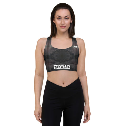 YAKWARY Women Longline Sports Bra #14