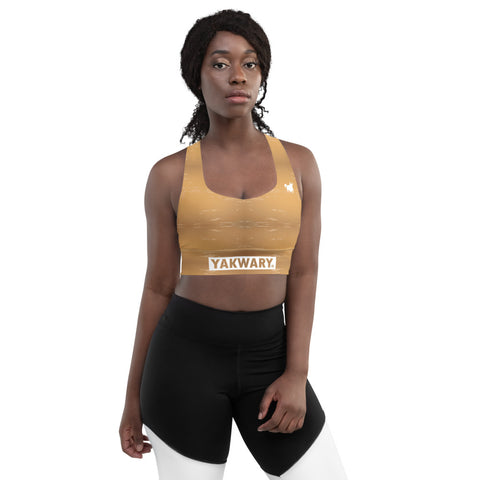 YAKWARY Women Longline Sports Bra #15