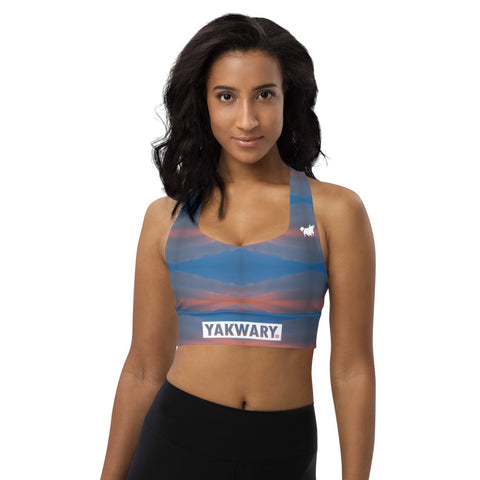 YAKWARY Women Longline Sports Bra #16