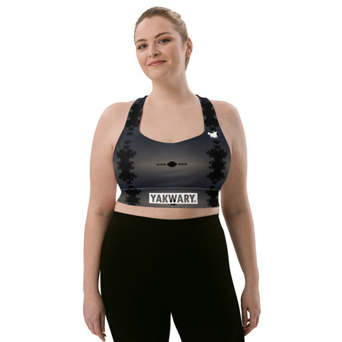 YAKWARY Women Longline Sports Bra #17