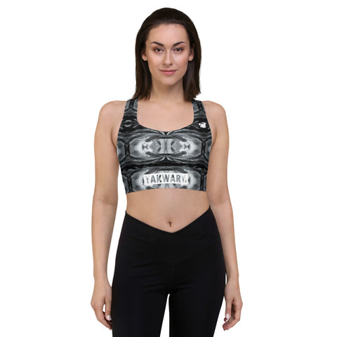 YAKWARY Women Longline Sports Bra #18