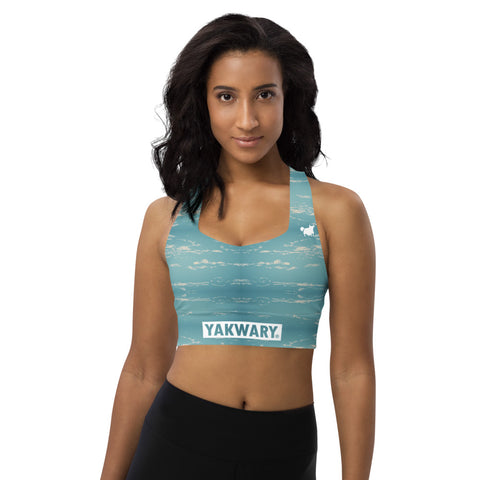 YAKWARY Women Longline Sports Bra #20