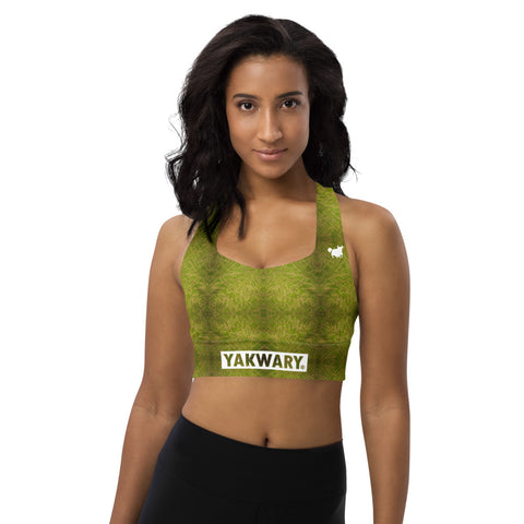 YAKWARY Women Longline Sports Bra #28