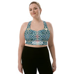 YAKWARY Women Longline Sports Bra #33