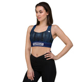 YAKWARY Women Longline Sports Bra #22