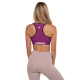 YAKWARY Women Pink Padded Sports Bra