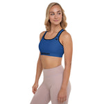 YAKWARY Women Blue Padded Sports Bra