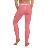 YAKWARY Pink Yoga Leggings Without Pocket