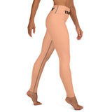 YAKWARY Orange Yoga Leggings Without Pocket