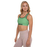 YAKWARY Women Green Padded Sports Bra