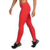 YAKWARY Women Red Leggings