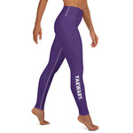 YAKWARY Purple Yoga Leggings With Pocket