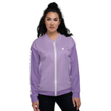 YAKWARY Women Purple Bomber Jacket