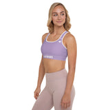 YAKWARY Women Purple Padded Sports Bra