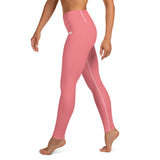 YAKWARY Pink Yoga Leggings Without Pocket