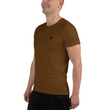 YAKWARY Men Brown Sports T-shirt