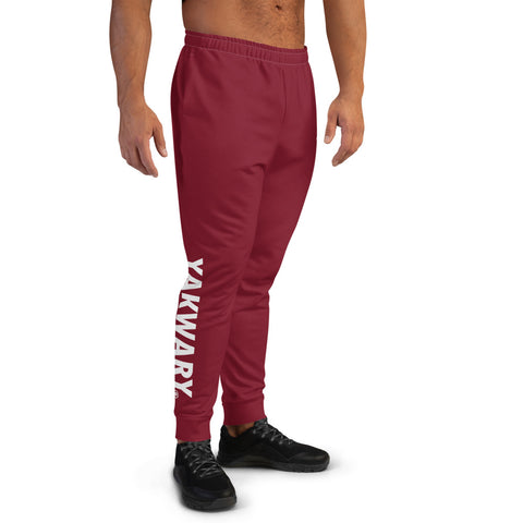 YAKWARY Men Red Joggers