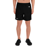 YAKWARY Men Sports Long Black Shorts