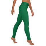 YAKWARY Green Yoga Leggings Without Pocket