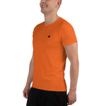 YAKWARY Men Orange Sports T-shirt