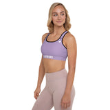 YAKWARY Women Purple Padded Sports Bra