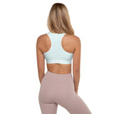 YAKWARY Women Blue Padded Sports Bra