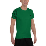 YAKWARY Men Green Sports T-shirt