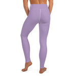 YAKWARY Purple Yoga Leggings Without Pocket