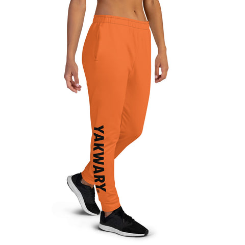 YAKWARY Women Orange Joggers