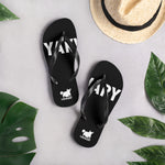 YAKWARY Black Flip-Flops