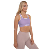 YAKWARY Women Purple Padded Sports Bra