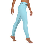 YAKWARY Blue Yoga Leggings Without Pocket