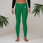 YAKWARY Women Green Leggings