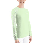 YAKWARY Women Green Special Rash Guard