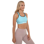 YAKWARY Women Blue Padded Sports Bra