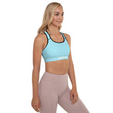 YAKWARY Women Blue Padded Sports Bra