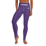 YAKWARY Purple Yoga Leggings Without Pocket