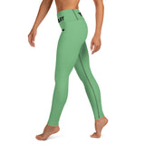 YAKWARY Green Yoga Leggings With Pocket